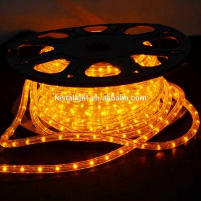 ETL 12V waterproof 30~ 72led per meter 100% copper 3 wire holiday decoration round color changing led neon flex rope light ul