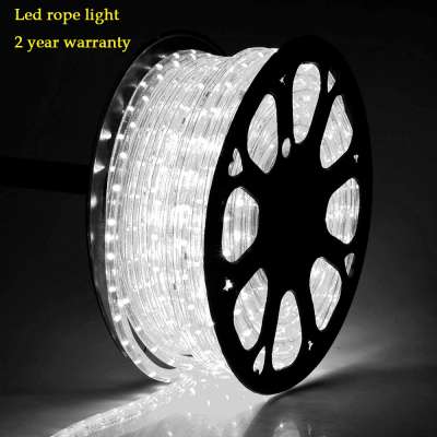 Wedding and party decoration white color 36leds black light led rope light 60ft for indoor or outdoor